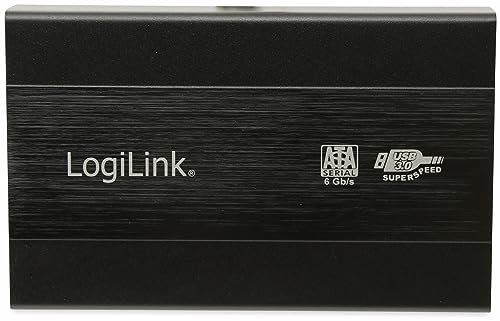 LogiLink UA0115 Festplattengehäuse (6,4 cm (2,5 Zoll), USB 3.0, SATA) schwarz von Logilink