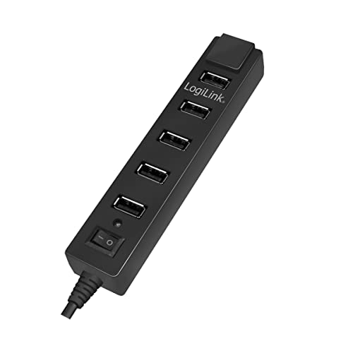 LogiLink UA0124 - USB 2.0 Hub, 7-Port mit EIN/AUS Schalter von Logilink