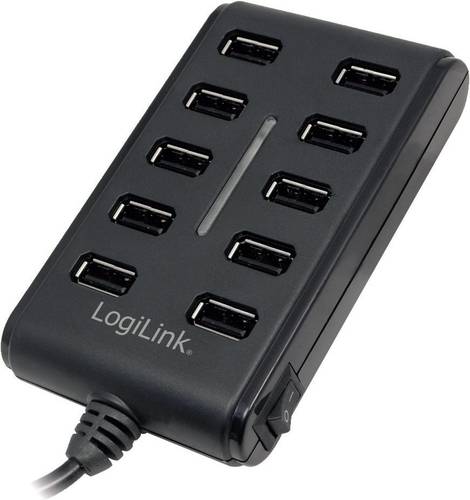 LogiLink UA0125 10 Port USB 2.0-Hub Schwarz LogiLink UA0125 10 Port USB 2.0-Hub Schwarz von Logilink