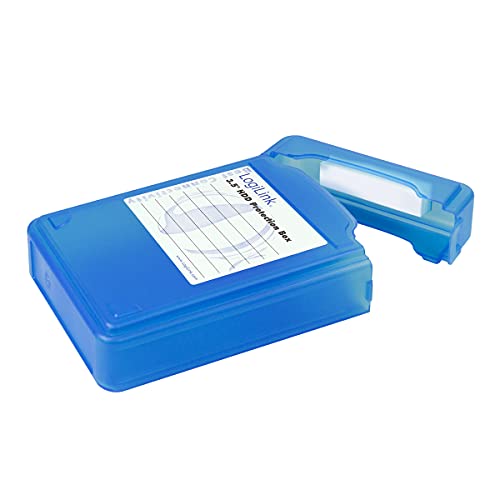 LogiLink UA0133 Festplatte Schutzhülle für 1x 8,9 cm (3,5 Zoll) HDD, blau von Logilink
