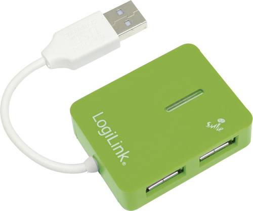 LogiLink UA0138 4 Port USB 2.0-Hub Grün von Logilink