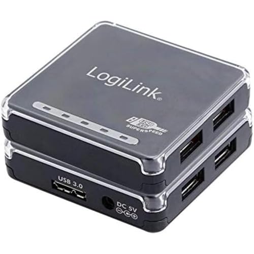 LogiLink UA0152 USB 3.0 HUB, 4-Port, incl. 3.5A Power Display von Logilink