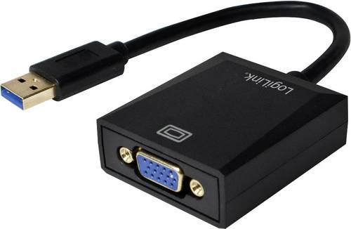 LogiLink UA0231 USB / VGA Adapter [1x USB 3.2 Gen 1 Stecker A (USB 3.0) - 1x VGA-Buchse] Schwarz 10. von Logilink