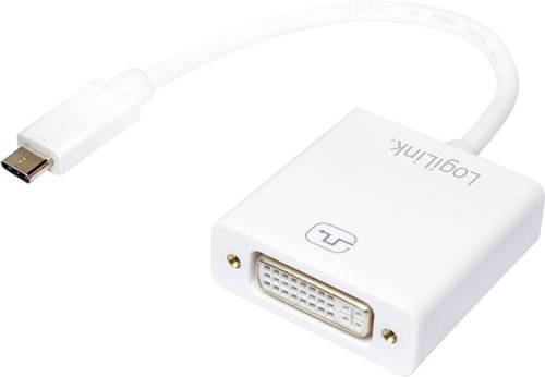 LogiLink UA0245A USB / DVI Adapter [1x USB 3.2 Gen 2 Stecker C (USB 3.1) - 1x DVI-Buchse 24+5pol.] W von Logilink