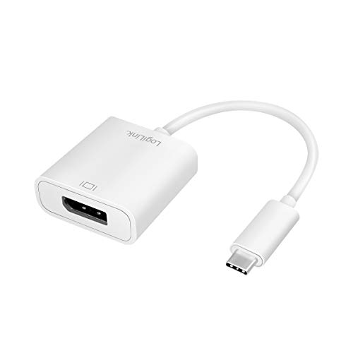 LogiLink UA0246A - USB-C (3.2 Gen 1x1) auf DisplayPort Adapter, Auflösung 4K/60Hz für Windows 8/10, Mac OS X (inkl. MacBook Pro Modelle ab 2016), Chrome OS und Android von Logilink