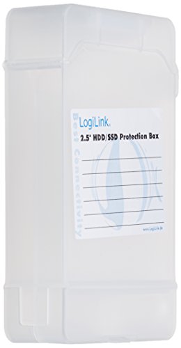 LogiLink UA0277 - Festplatte Schutzhülle für 2x 6,35 cm (2,5 Zoll) HDD / SSD, transparent von Logilink