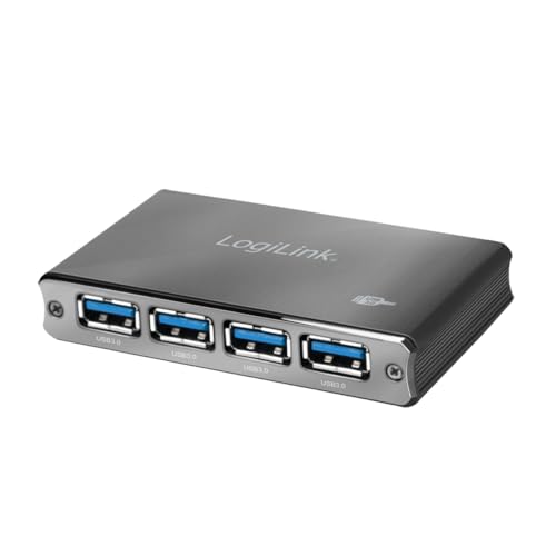 LogiLink UA0282 USB 3.0 Hub 4-Port mit Überstromschutz schwarz/Aluminum LogiLink UA0282 USB 3.0 Hub 4-Port mit Überstromschutz schwarz/Aluminum von Logilink