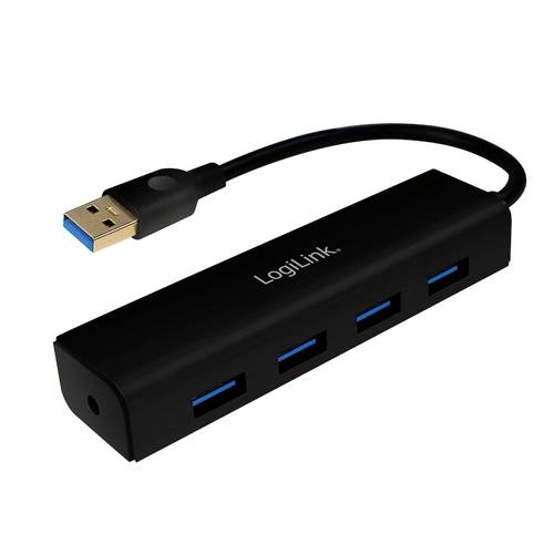 LogiLink UA0295 4 Port USB 3.2 Gen 1-Hub (USB 3.0) Schwarz von Logilink