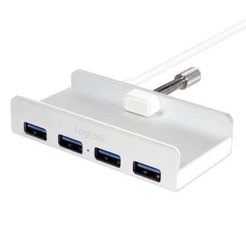 LogiLink UA0300 4 Port USB 3.2 Gen 1-Hub (USB 3.0) Silber von Logilink