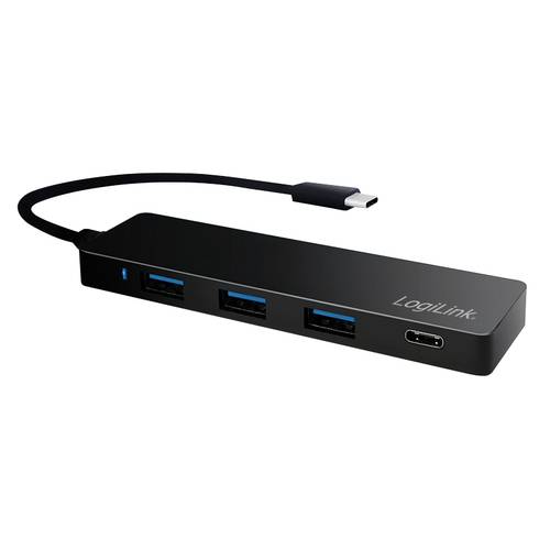 LogiLink UA0311 4 Port USB-C® (USB 3.2 Gen 2) Multiport Hub Schwarz von Logilink