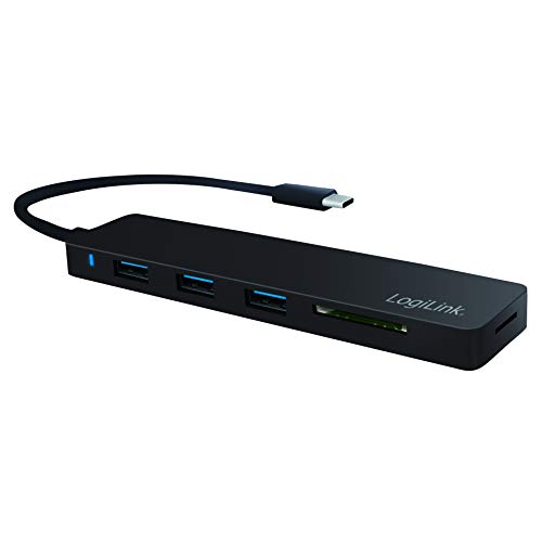 LogiLink UA0312 Slim USB 3.1/3.0 Hub und Cardreader für PC/Laptop Schwarz LogiLink UA0312 Slim USB 3.1/3.0 Hub und Cardreader für PC/Laptop Schwarz von Logilink