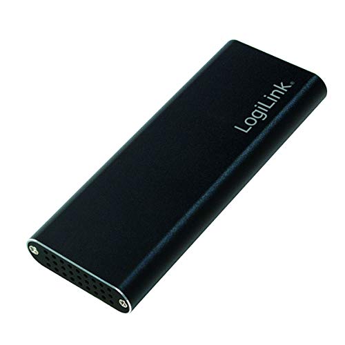 LogiLink UA0314 USB 3.1 Festplattengehäuse für m.2 SATA (NGFF) SSD, Schwarz von Logilink