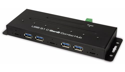 LogiLink UA0319 - USB-C 3.1 Gen 2, 7-Port Combo Hub, Industrieausführung von Logilink