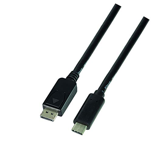 LogiLink UA0336 USB-C auf DisplayPort Anschlusskabel, 3,0 m Schwarz von Logilink