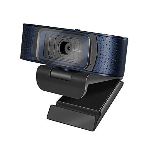 LogiLink UA0379 - Konferenz HD-USB-Webcam Professional, 80° Weitwinkelobjektiv, Dual-Mikrofon mit Rauschunterdrückung, Autofokus, Sichtschutzabdeckung, für Videokonferenzen & Live-Streaming, schwarz von Logilink
