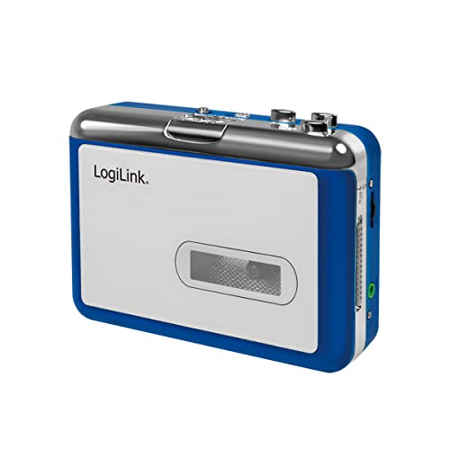 LogiLink UA0393 - Bluetooth Kassetten-Player über Ihre Lautsprecher oder Kopfhörer kabellos abspielen, zusätzliche 3,5mm Buchse für kabelgebundene Kopfhörer, BT Version 5.0 von Logilink