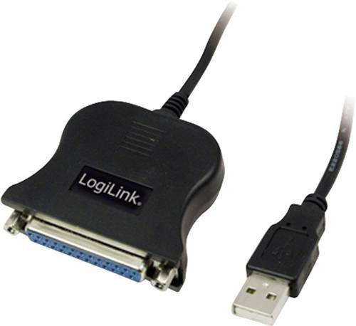LogiLink USB 1.1 Anschlusskabel [1x USB 1.1 Stecker A - 1x D-SUB-Buchse 25pol.] UA0054 von Logilink