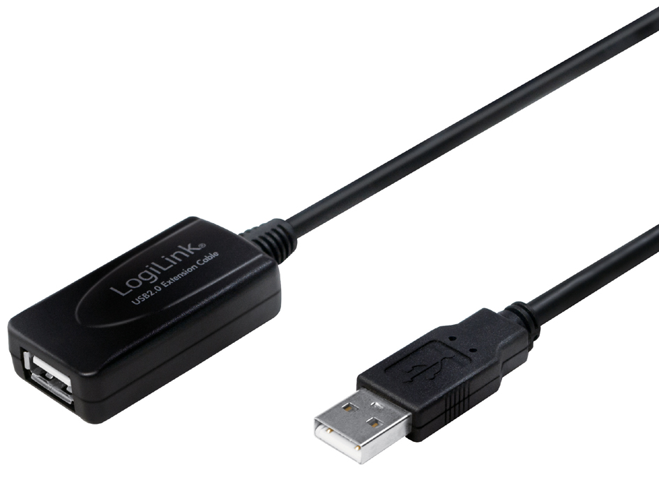 LogiLink USB 2.0 Aktives Verlängerungskabel, 10,0 m von Logilink