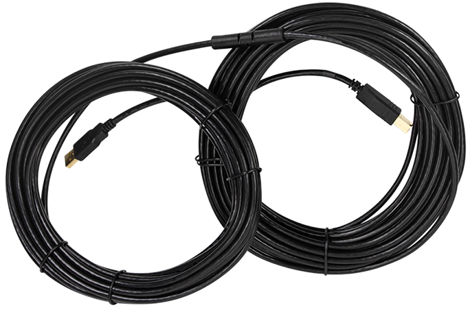 LogiLink USB 2.0 Aktives Verlängerungskabel, 20,0 m, schwarz von Logilink