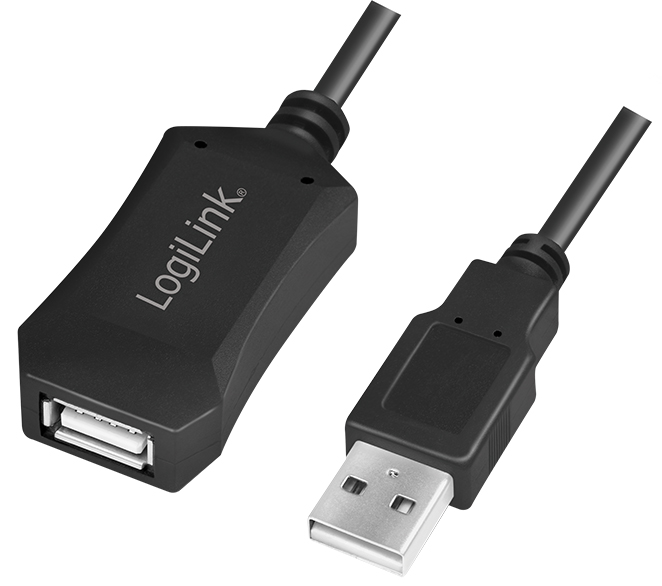 LogiLink USB 2.0 Aktives Verlängerungskabel, 5,0 m von Logilink