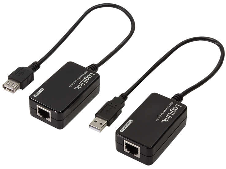 LogiLink USB 2.0 Extender-Set, schwarz von Logilink