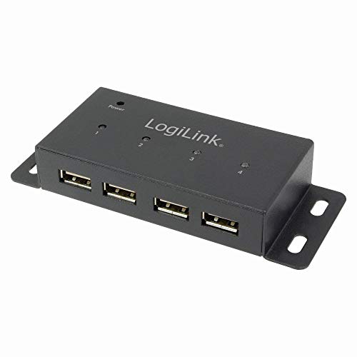 LogiLink USB 2.0 Hub, 4-Port, Metall, [UA0141A] von Logilink
