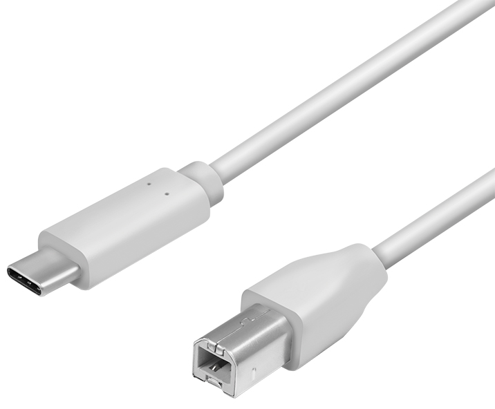 LogiLink USB 2.0 Kabel, USB-C - USB-B Stecker, 1,0 m, grau von Logilink