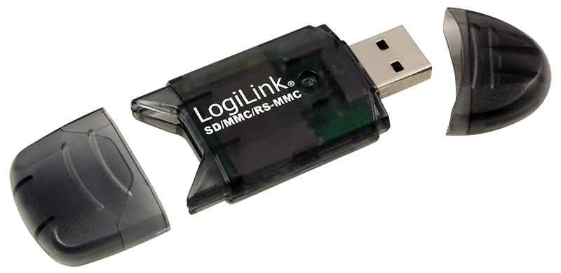 LogiLink USB 2.0 Mini Card Reader für SD/MMC, anthrazit von Logilink