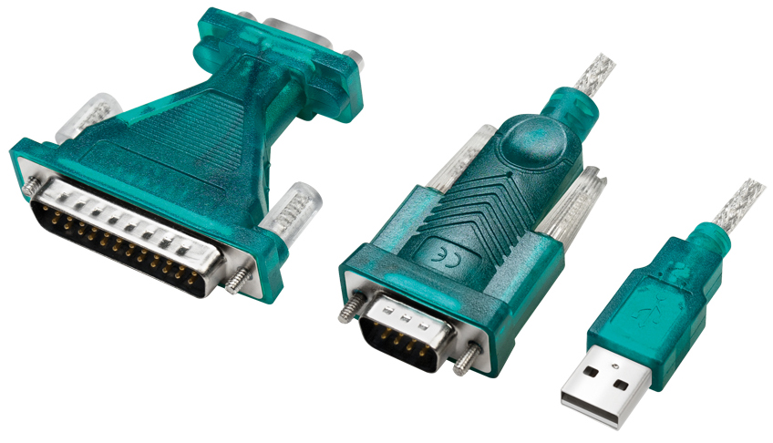 LogiLink USB 2.0 - RS232 9/25 Pol Adapter mit Verlängerungs- von Logilink