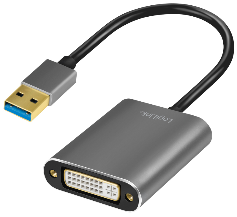 LogiLink USB 3.0 - DVI Grafikadapter, schwarz von Logilink