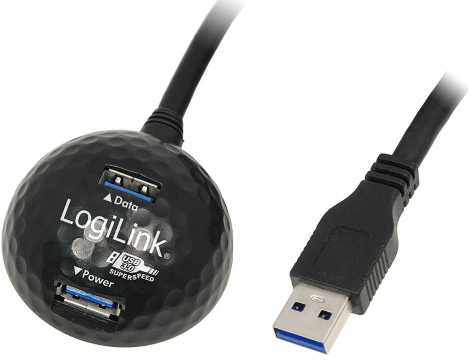 LogiLink USB 3.0 Docking Station, 2-fach, mit Ladefunktion von Logilink
