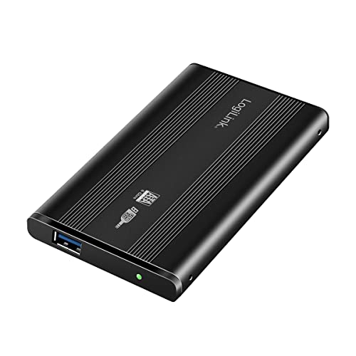 LogiLink USB 3.0 Festplattengehäuse für 2,5" SATA-Festplatten, Alu Gehäuse, Farbe: Schwarz LogiLink USB 3.0 Festplattengehäuse für 2,5" SATA-Festplatten, Alu Gehäuse, Farbe: Schwarz von Logilink