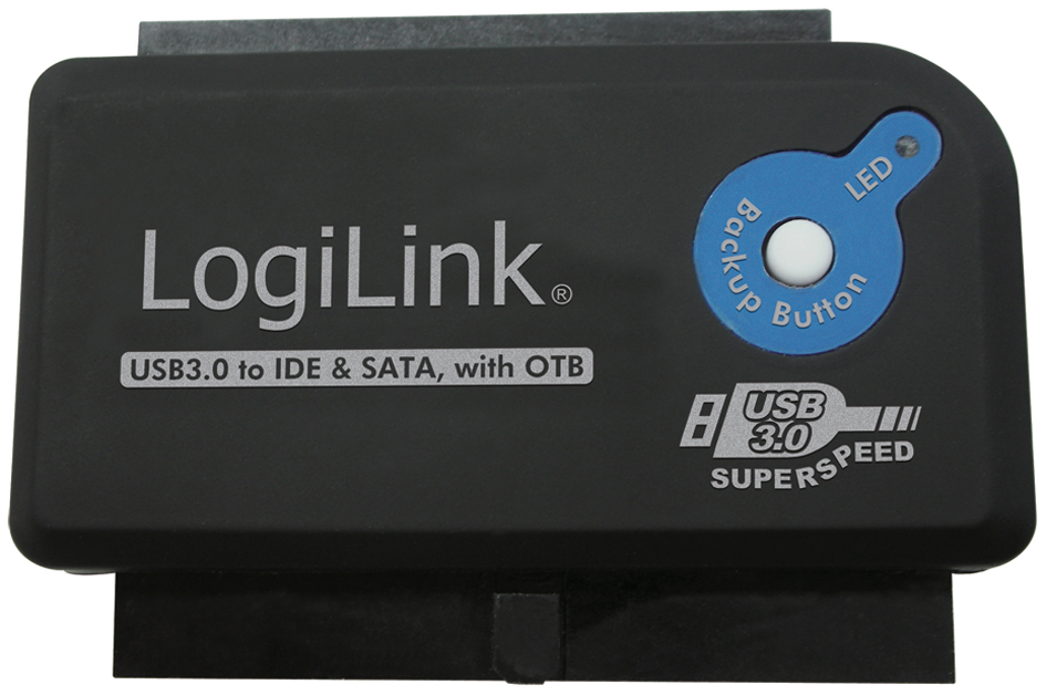 LogiLink USB 3.0 - IDE & SATA Adapter mit OTB-Funktion von Logilink
