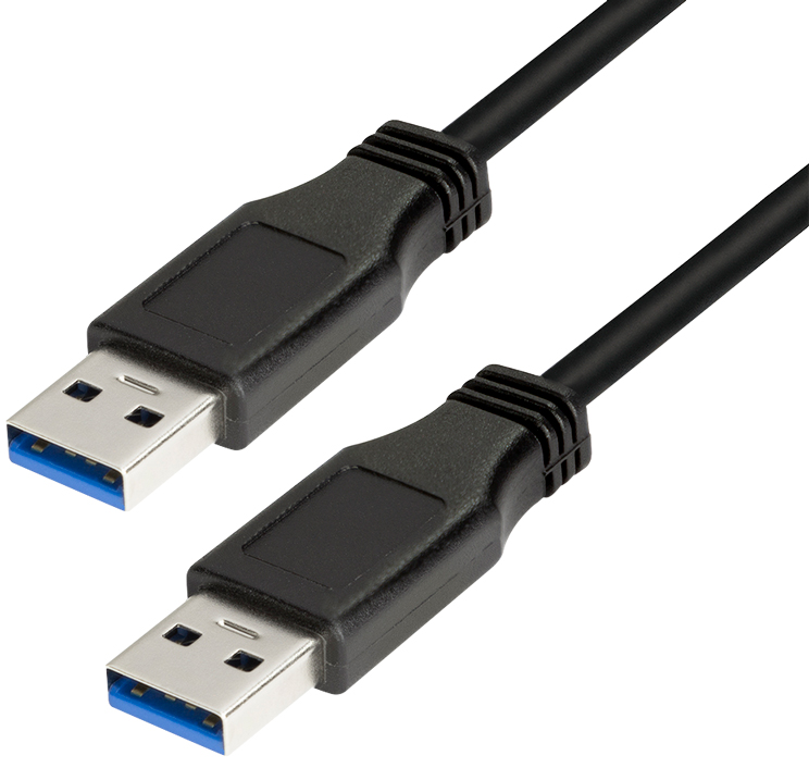 LogiLink USB 3.0 Kabel, USB-A - USB-A Stecker, 1,0 m,schwarz von Logilink