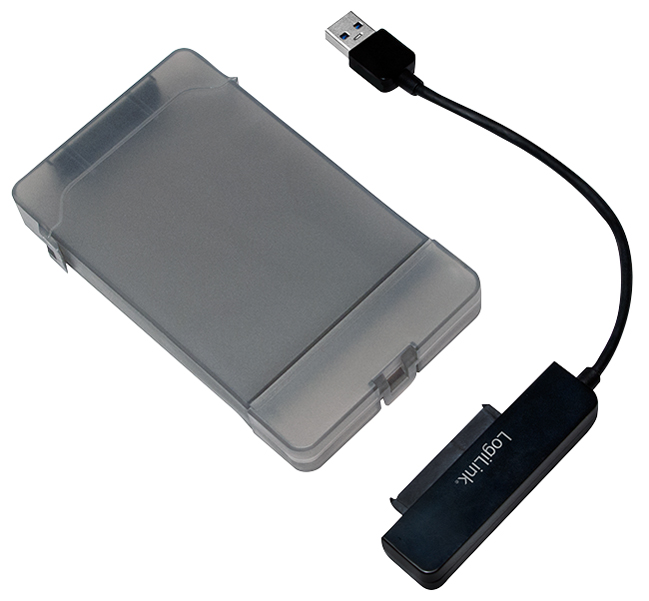 LogiLink USB 3.0 - SATA Adapter mit Schutzhülle, schwarz von Logilink