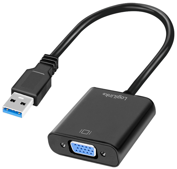 LogiLink USB 3.0 - VGA Grafikadapter, schwarz von Logilink