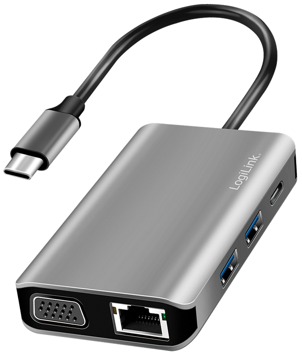 LogiLink USB 3.2 (Gen 1) Docking-Station, USB-C, 7-Port von Logilink
