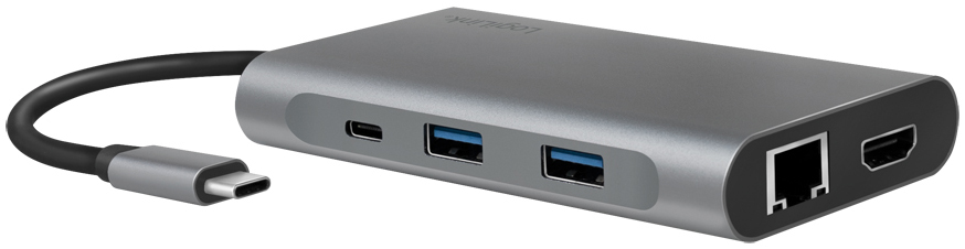 LogiLink USB 3.2 (Gen1) Docking-Station, USB-C, 8-Port von Logilink