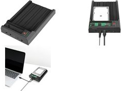 Logilink Quickport - HDD / SSD Dockingstation Schächte: 2 - 2.5 / 3.5 gemeinsam genutzt, M.2 (6,4 cm/8,9 cm gemeinsam genutzt) - M.2 NVMe Card / SATA 6Gb/s - USB 3.2 (Gen 2) - Schwarz (QP0031) von Logilink