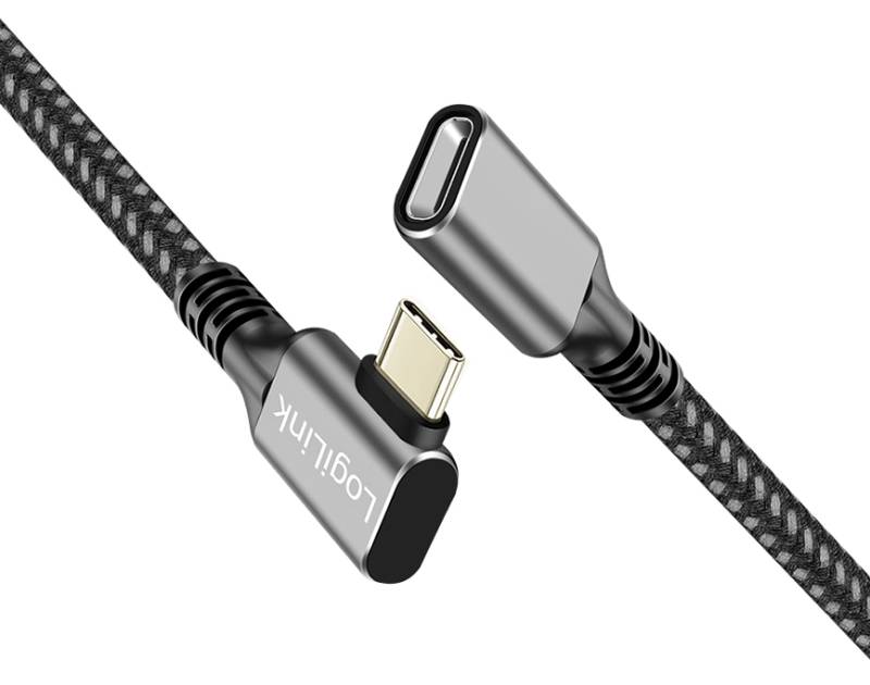 LogiLink USB 3.2 Gen2 Verlängerungskabel, Alu-Gehäuse, 0,5 m von Logilink