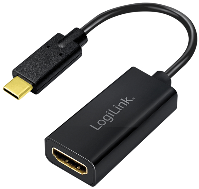 LogiLink USB 3.2 Grafikadapter, USB-C - HDMI-A, schwarz von Logilink