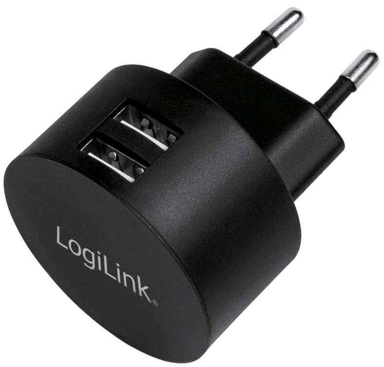 LogiLink USB-Adapterstecker für Fast Charging, 2x USB von Logilink