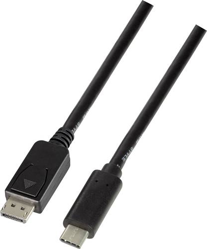 LogiLink USB-C® / DisplayPort Adapterkabel USB-C® Stecker, DisplayPort Stecker 1.80m Schwarz UA033 von Logilink