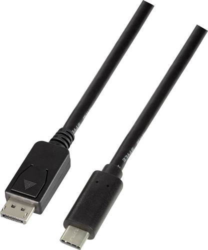 LogiLink USB-C® / DisplayPort Adapterkabel USB-C® Stecker, DisplayPort Stecker 3.00m Schwarz UA033 von Logilink