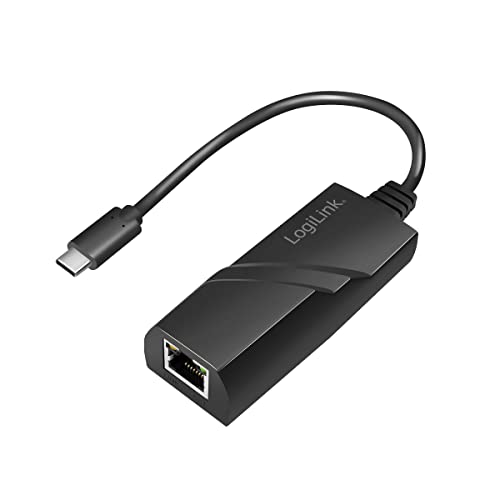 LogiLink USB-C (USB 3.2 Gen 1) auf Gigabit (RJ45) Adapter bis zu 5Gbit/s, Energiesparfunktion von Logilink