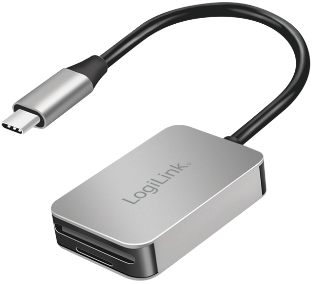 LogiLink USB-C 3.2 Gen 1 Dual-Kartenleser, aus Aluminium LogiLink USB-C 3.2 Gen 1 Dual-Kartenleser, aus Aluminium von Logilink