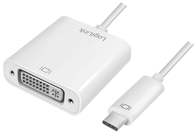 LogiLink USB-C - DVI Adapterkabel, weiß von Logilink