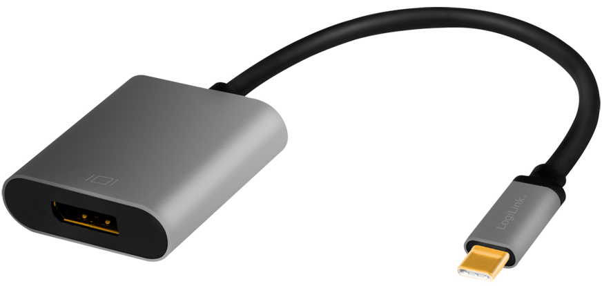 LogiLink USB-C - DisplayPort Adapterkabel, schwarz/grau von Logilink