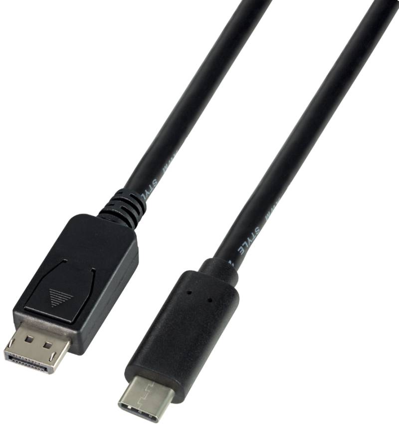 LogiLink USB-C - DisplayPort Anschlusskabel, 3,0 m, schwarz von Logilink