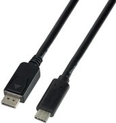 LogiLink USB-C - DisplayPort Anschlusskabel, 3.0 m, schwarz USB-C 3.1 Stecker - DisplayPort 1.2 Stecker, Auflösung: - 1 Stück (UA0336) von Logilink